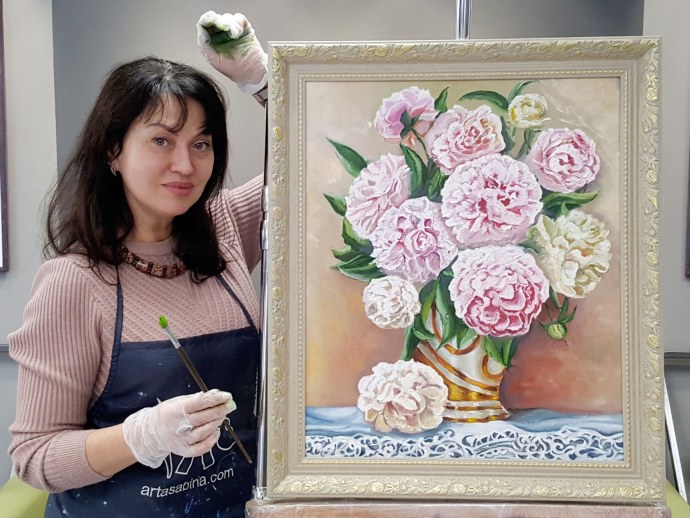 Фон синий градиент