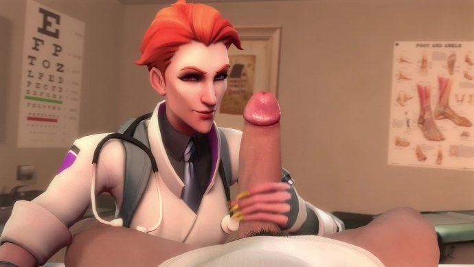 Overwatch мерси бдсм комикс
