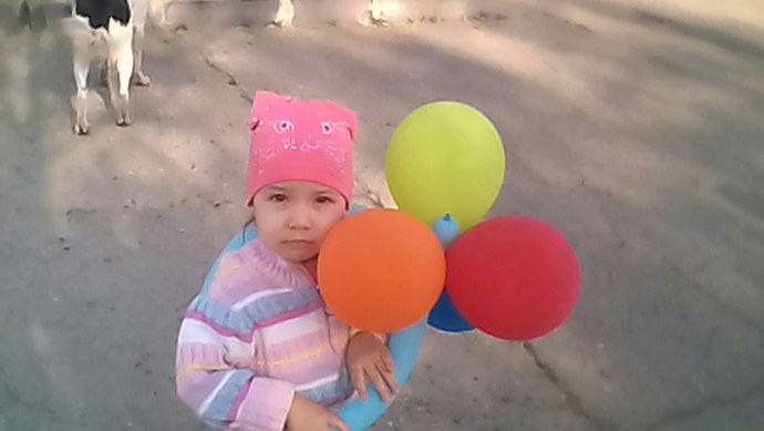 Она спала