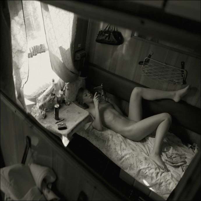 Чешская групповуха в поезде