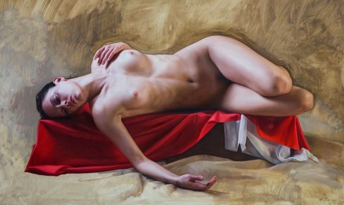 Художник Laszlo Gulyas Венгрия nude