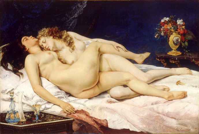 Гюстав Курбе купальщицы 1853