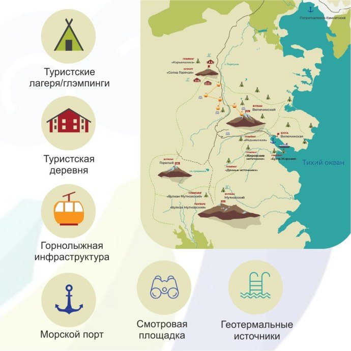 Река Камчатка на карте