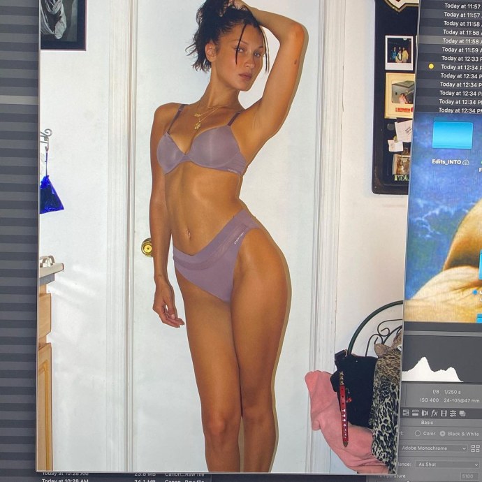 Bella Hadid Нижнем белье