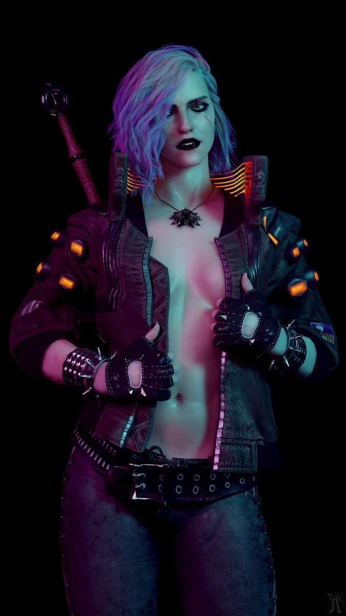 Цири киберпанк 2077