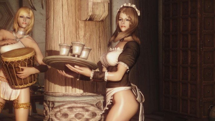 Skyrim UNP костюм горничной