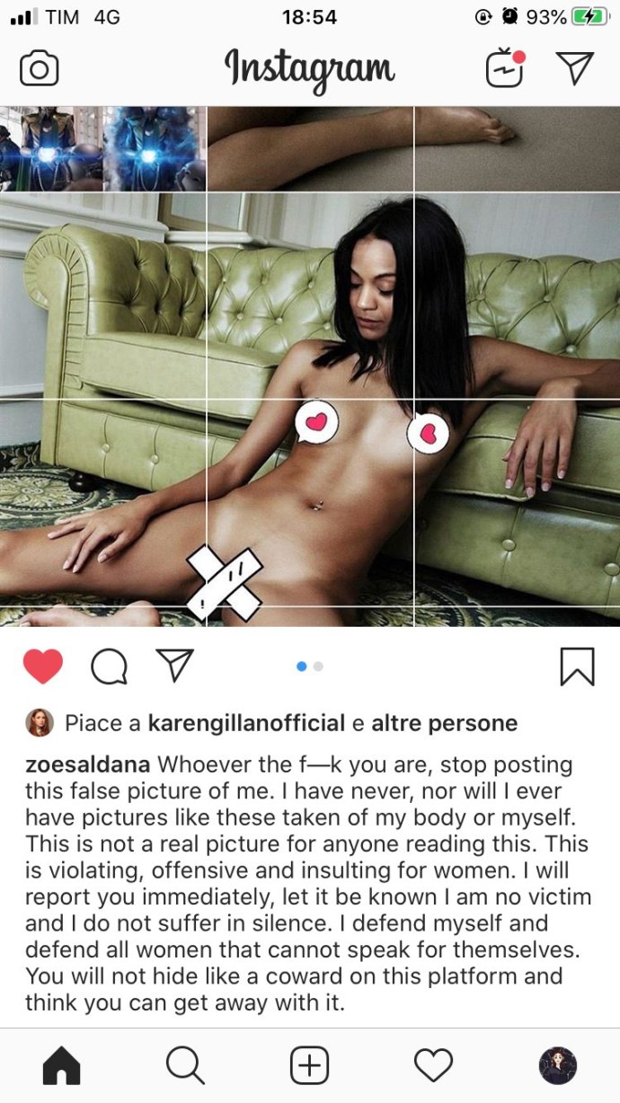 Зои Салдана Zoe Saldana голая