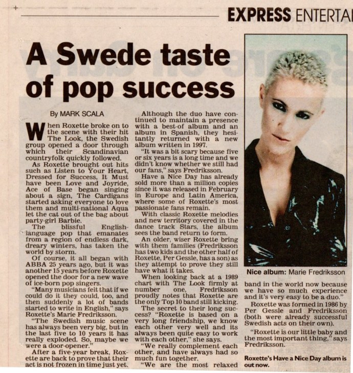 Roxette Covers