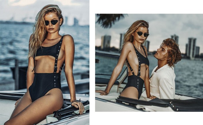 Frida Aasen на яхте