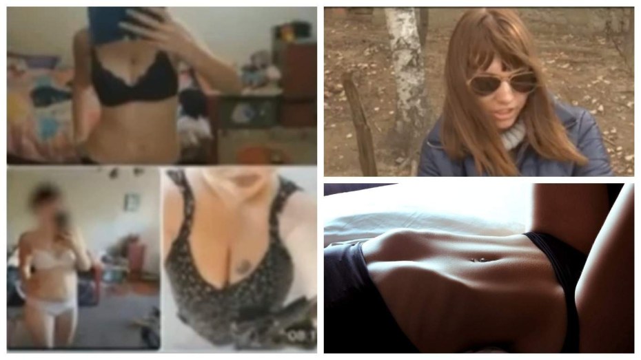 Девушка в купальнике со спины