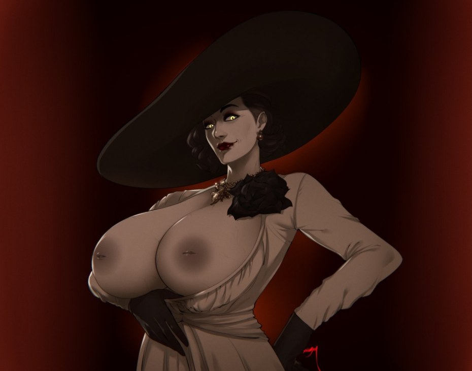 Resident Evil Village леди Димитреску naked
