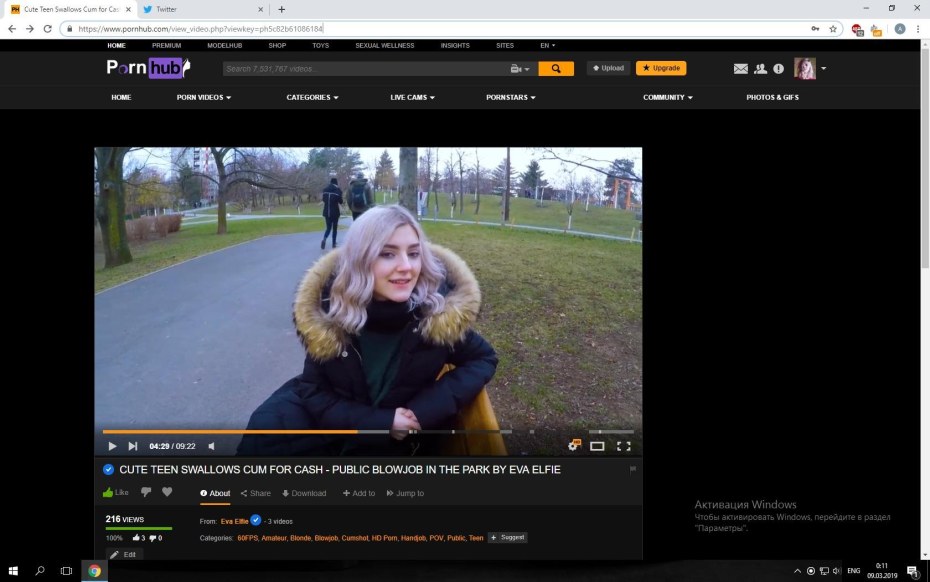 Русская порнозвезда Eva Elfie порно..