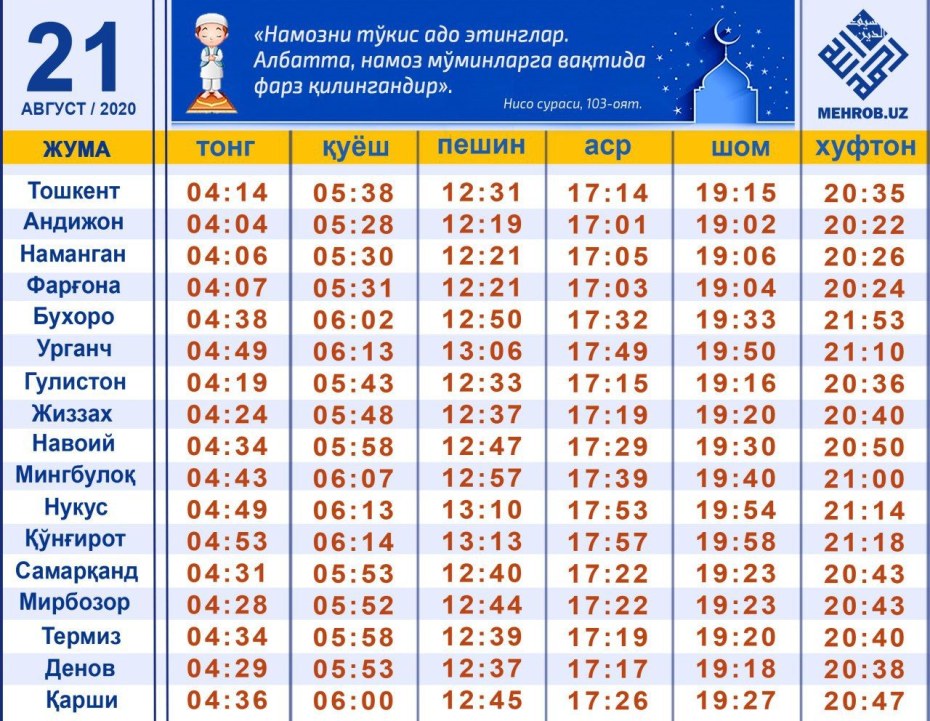Сочинение на узбекском языке