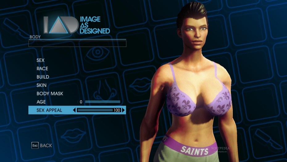 Saints Row the third грудь
